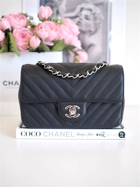 chanel mini rectangular chevron.